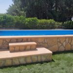 Remate de piscina Canadá cerezo